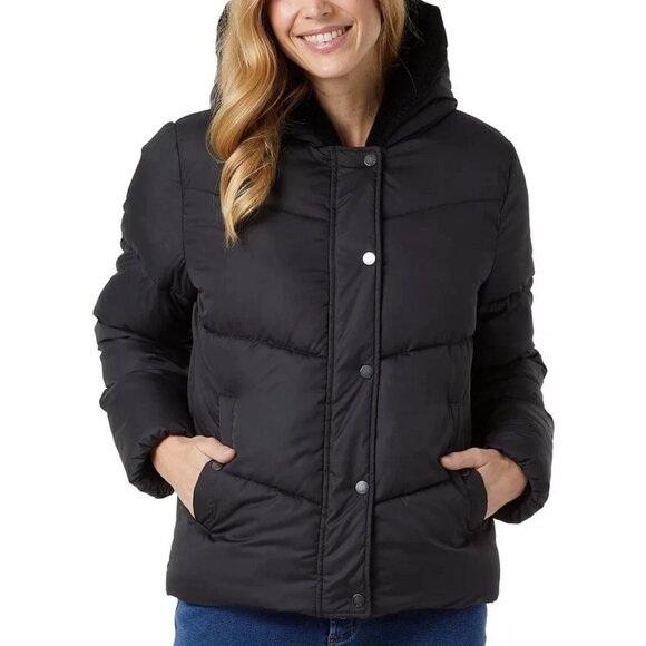 32 Degrees Women’s Quilted Jacket with Plush Lined Hood NEW - Picture 1 of 4